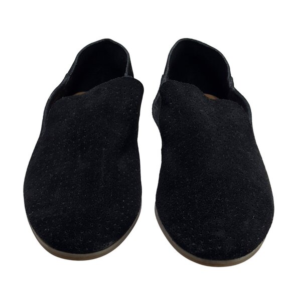 LUCKY BRAND Women's Black Suede Perforated Slip-On Loafers Casual Flats Size 10M - Picture 3 of 12